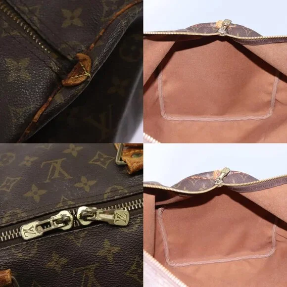 LOUIS VUITTON Monogram Keepall 55 Boston Bag M41424 LV Auth 117006
